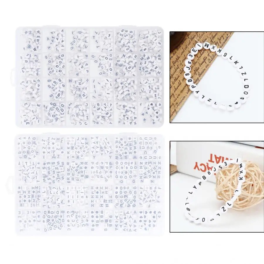 Профессиональный DIY цифровой Английский алфавит номер буквы браслет ожерелье