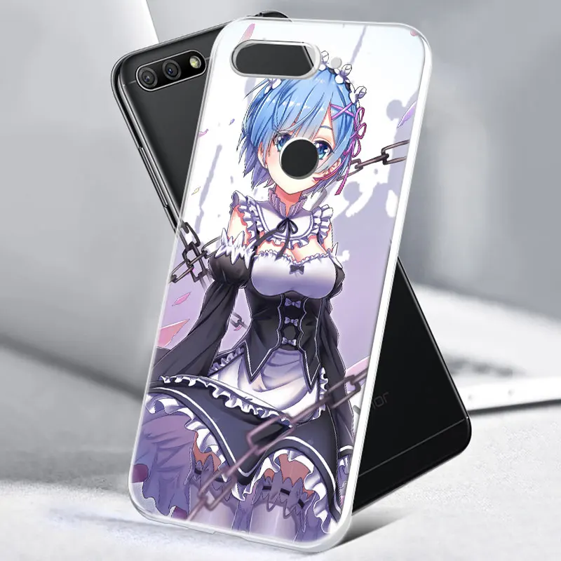 Мягкий силиконовый чехол для телефона с аниме ReZERO In другой мир Huawei Honor 20 20i 10 9 8 Lite 8X