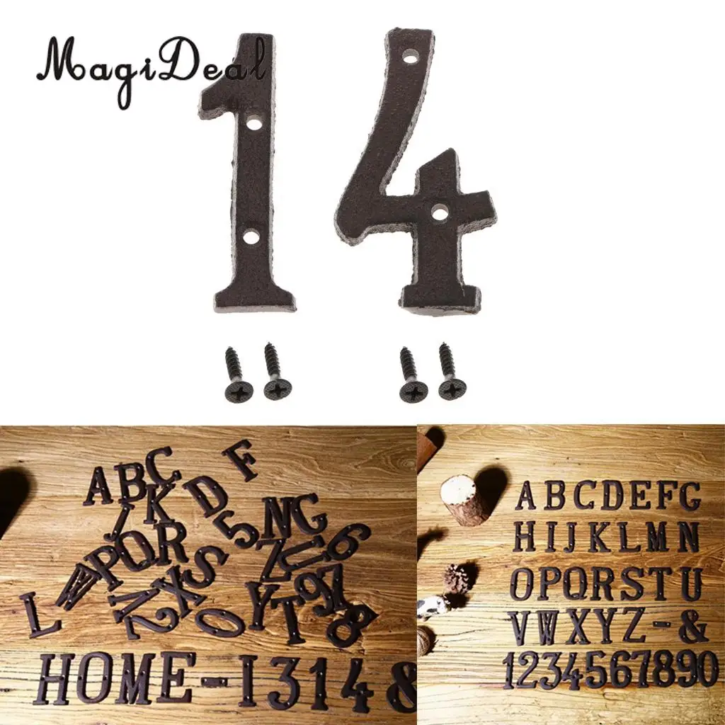 2 шт. табличка с номером для двери в старинном стиле|Наклейки на стену| |