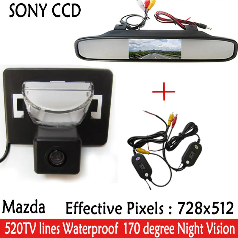 Фотокамера заднего вида с ночным видением автомобильный монитор 2 5 дюймовым TFT ЖК