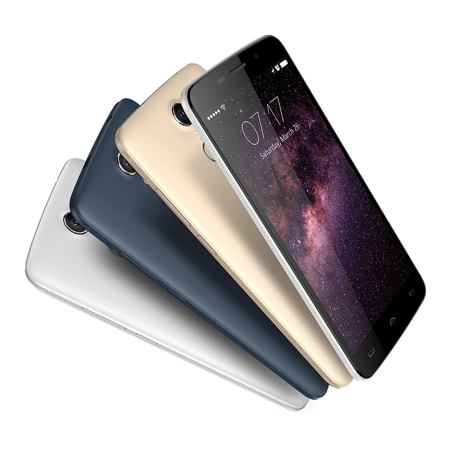 In Stock Original HOMTOM HT17 4G LTE Mobile Phone MTK6737 Quad Core 5.5&quot 1GB RAM 8GB ROM 1280x720 Android 6.0 13.0MP Fingerprint |
