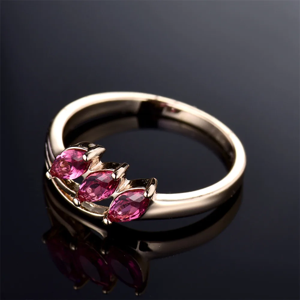 MOLIAM Valuable Rings for Women Gold-Color Cute Lady Fashion Cubic Zirconia Crystal Ring With Gift Box Fast Despatch MLR112 | Украшения и