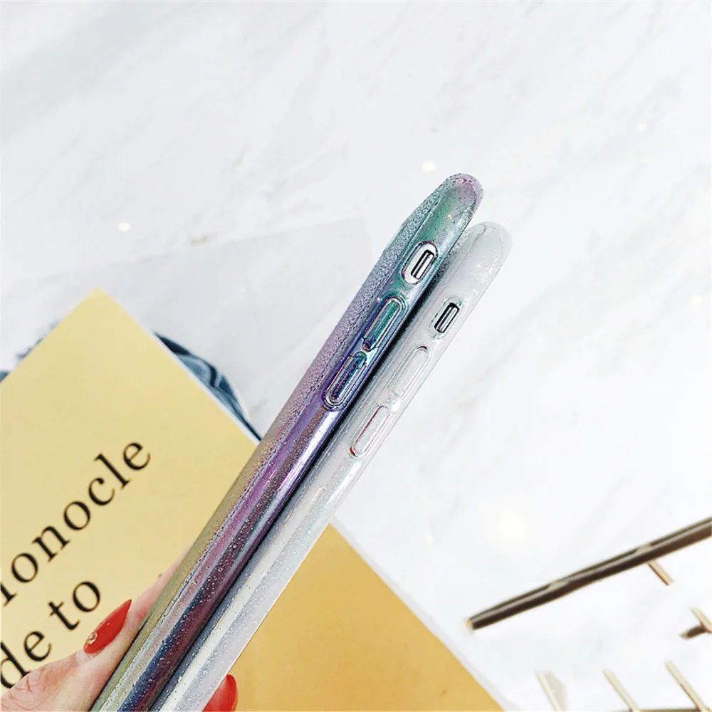 Lovebay чехол для телефона для iPhone 11 Pro Max X XR XS Max 8 7 6 6s Plus крышка капли воды красочный градиентный Радужный чехол s для iPhone X