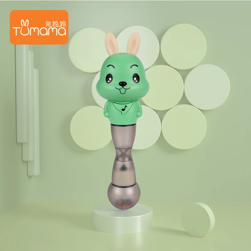 As Shown Tumama, детские погремушки, 4 в 1, музыкальный песочный молоток, игрушки для малышей, мигающие Развивающие игрушки для младенцев, Игрушки для раннего обучения для новорожденных - Цвет: As Shown