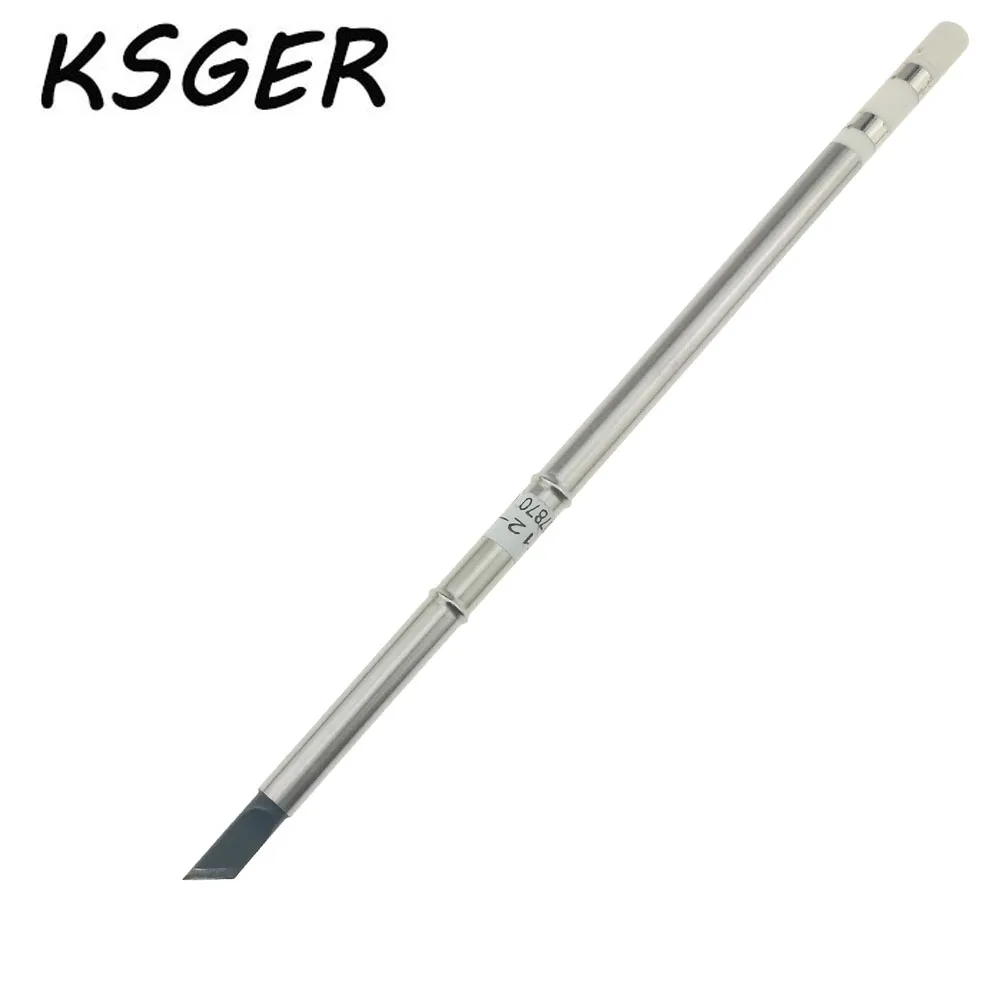 KSGER черный топорный тонкий T12-K толщиной 2,0 мм T12 паяльник для STM32 OLED T12 контроллер температуры