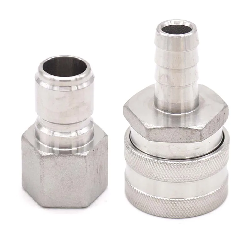 SS набор быстрого отключения, мужской QD-1/" Женский NPT, Женский QD-1/2" шланга, оптом и в розницу, фитинги для домашнего пивоварения