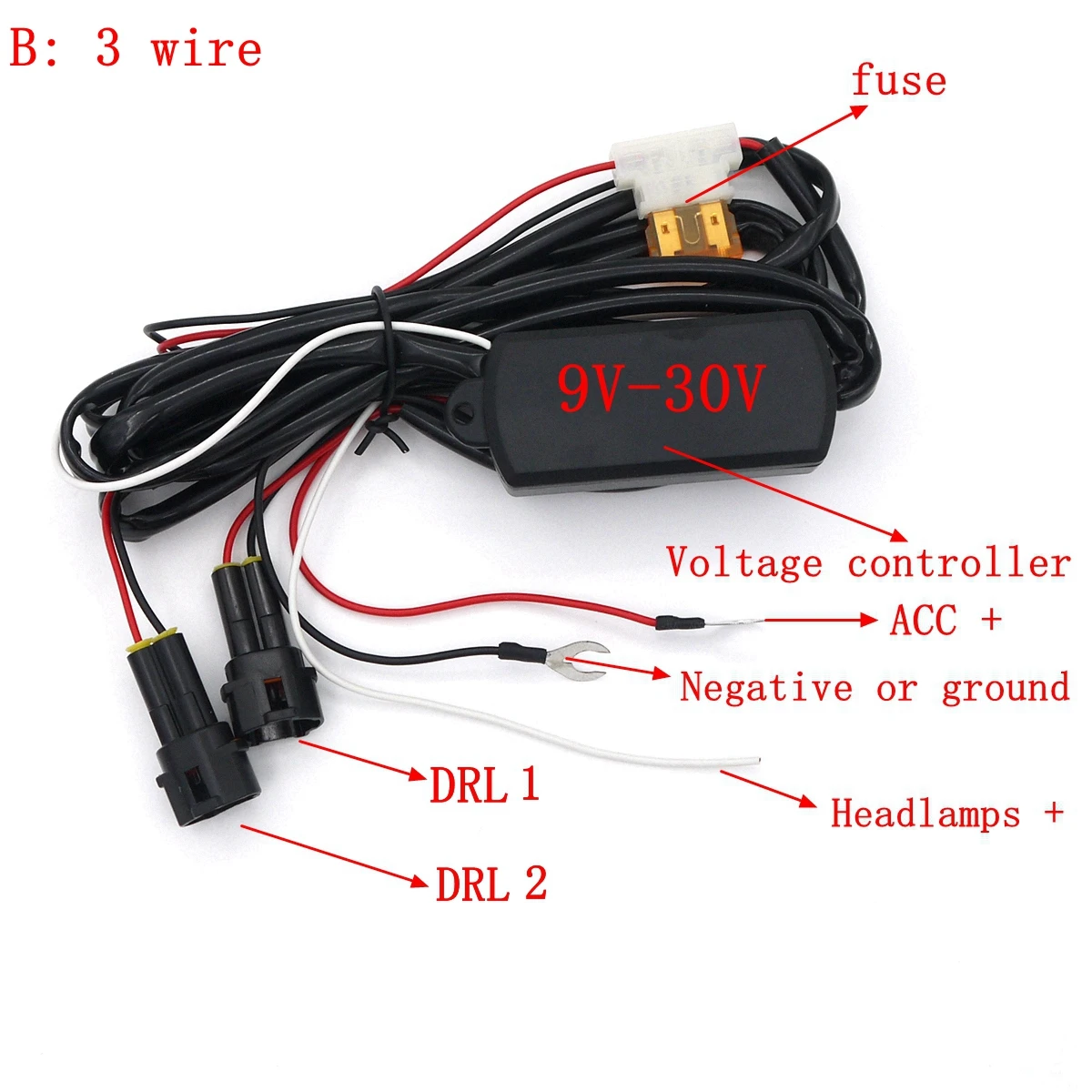 Eonstime DC12V/24 V водонепроницаемый автомобильный высокомощный алюминиевый светодиодный дневные ходовые огни с объективом 6000K DRL Противотуманные фары сигнал поворота