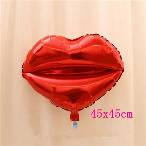 Rose red lips 1 шт. надувные шары для губ Love Globos розово-Красная губная Фольга Воздушный шар на День святого Валентина Kiss Me Свадебные украшения вечерние события - Цвет: Rose red lips