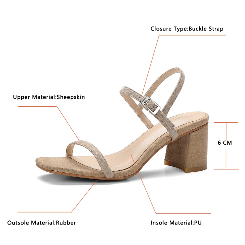 Женские сандалии из натуральной кожи VINLLE оранжевые вечерние на высоком