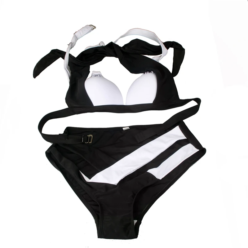 LELINTA черные и белые цвета сексуальные бикини женский купальник Одежда комплект