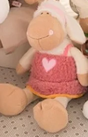 pink heart sheep Amy Jolly Sheep candy, цветок овцы, плюшевая игрушка, высокое качество, 35 см, 50 см, подарок на день рождения, подарок на день детей, 1 шт - Цвет: pink heart sheep
