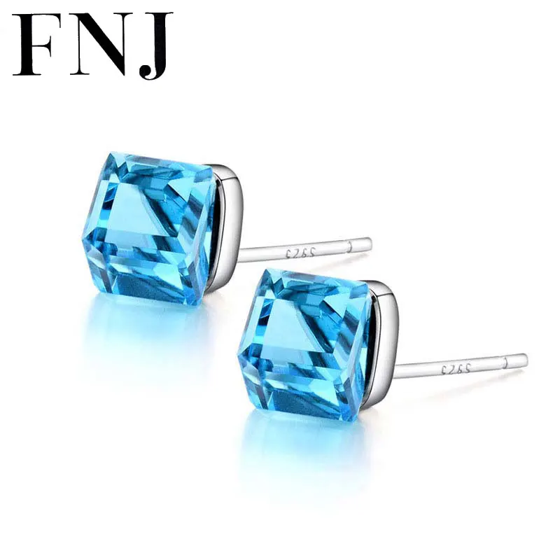 Женские серьги гвоздики из серебра 925 пробы|cube earrings|stud earringsearrings women |