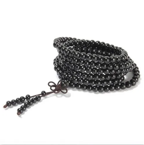 5 мм Тибетский буддизм 216 черное дерево Mala ожерелье|mala necklace|necklace necklacewood necklace |