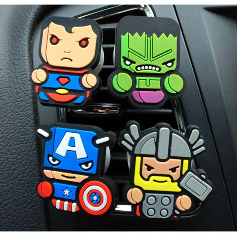 GSPSCN Симпатичные Мстители автомобильный освежитель воздуха в бутылке висящие