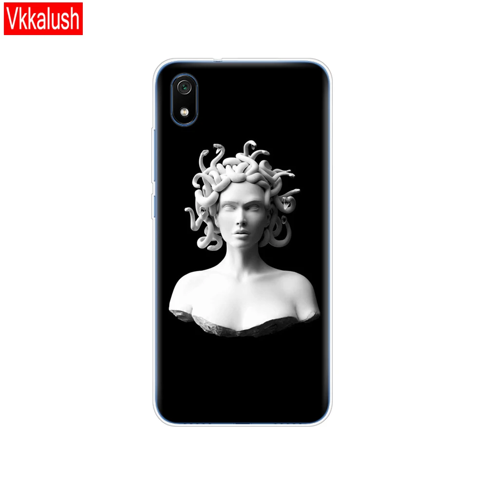 80017 Силиконовый чехол для Xiaomi Redmi 7a, чехол s, полная защита, мягкая задняя крышка из ТПУ для Redmi 7 A, чехол-бампер для телефона - Цвет: 80017