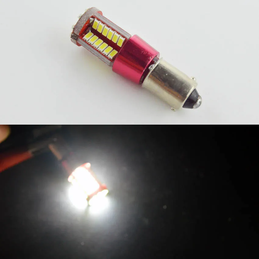 2 шт. BAY9S 57 SMD 3014 Canbus лампы ошибок h21w обратный резервный Парковка светодиодный лампы внутреннего освещения белый 12V