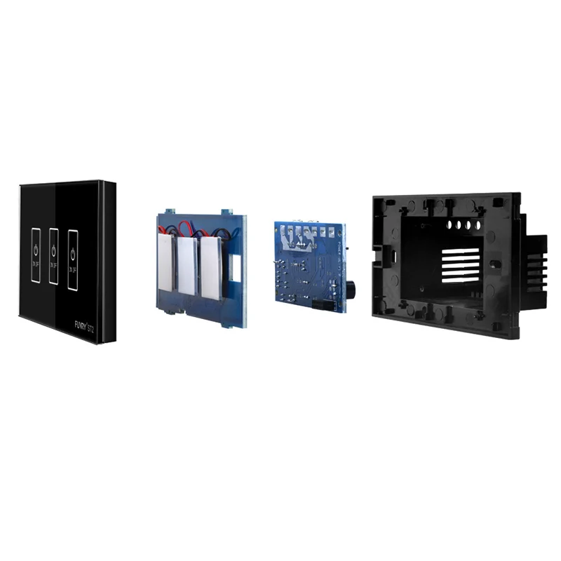 Сенсорный выключатель ST2 настенный светильник стандарт США 3 Gang 1 Way дистанционное