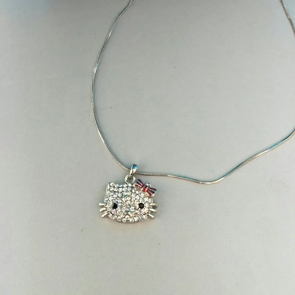 Цепочки и ожерелья cat Jewelry Bojiux Нержавеющая сталь цепи Цепочки и Ожерелья Подвески милый котенок кошка Цепочки и ожерелья s Модные украшения для женщин