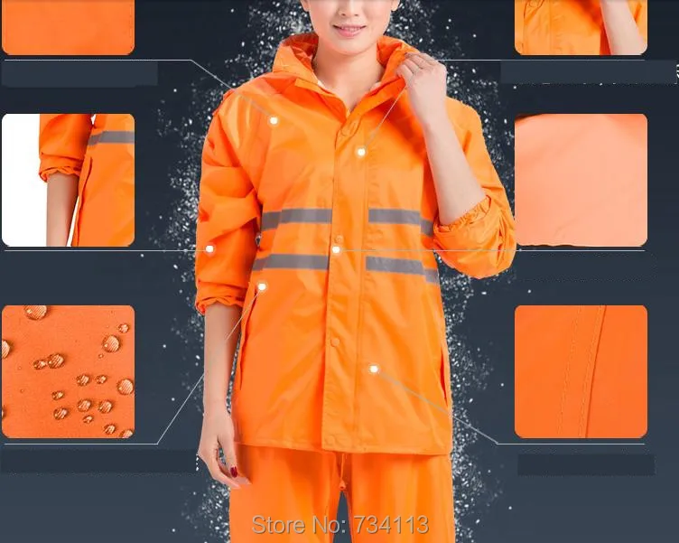 Мотоциклетный и велосипедный плащ модный двухслойный дождевик комплект