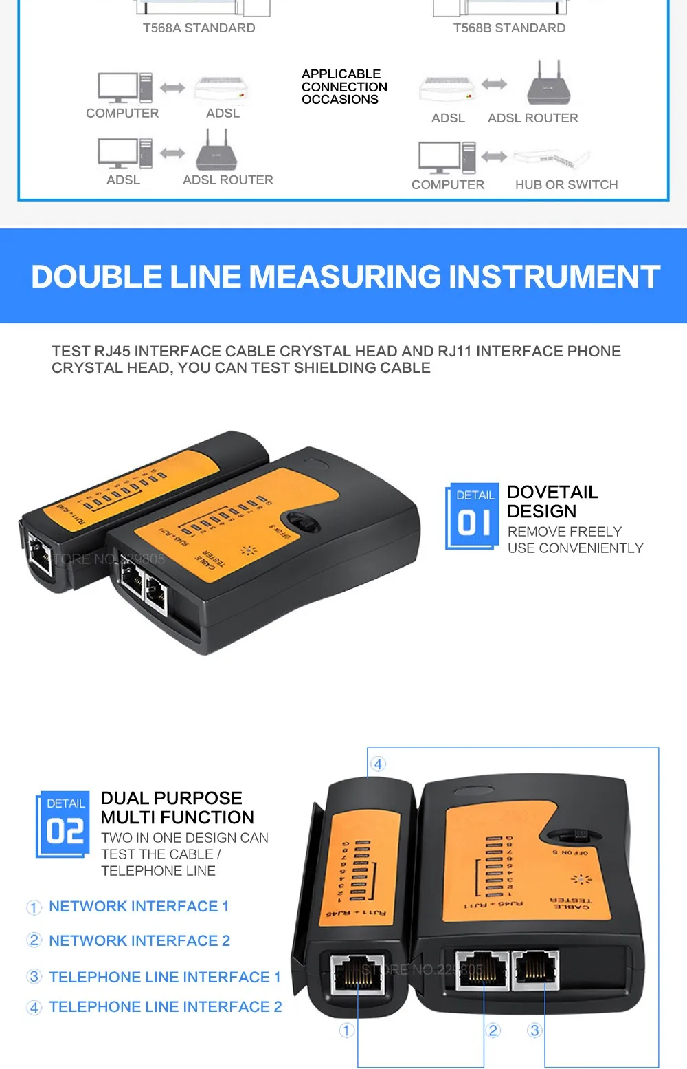 Профессиональный RJ45 RJ11 RJ12 CAT5 CAT5e портативный сетевой набор инструментов Utp кабельный тестер и плоскогубцы Обжимные Щипцы разъем зажим ПК