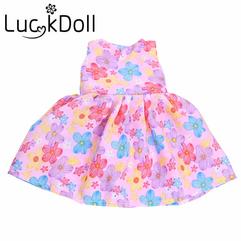 5 новых стильных высококачественных платьев для 43 см яркий подарок детей на день