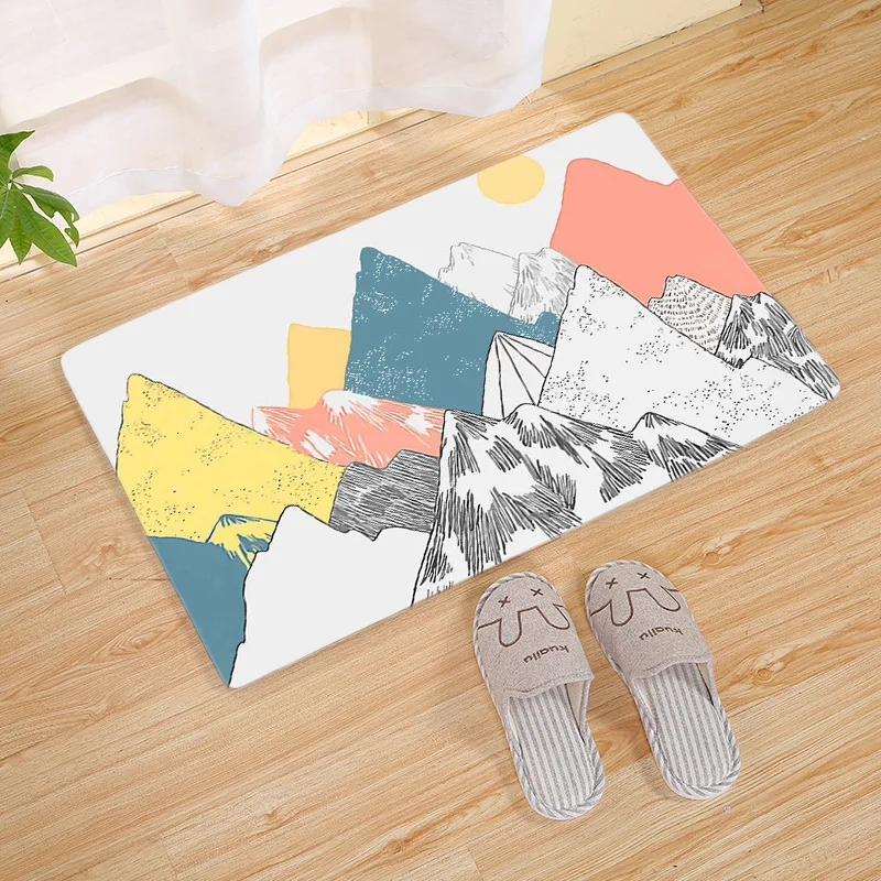 BLRISUP в скандинавском стиле Противоскользящий коврик для ванной комнаты кухонные