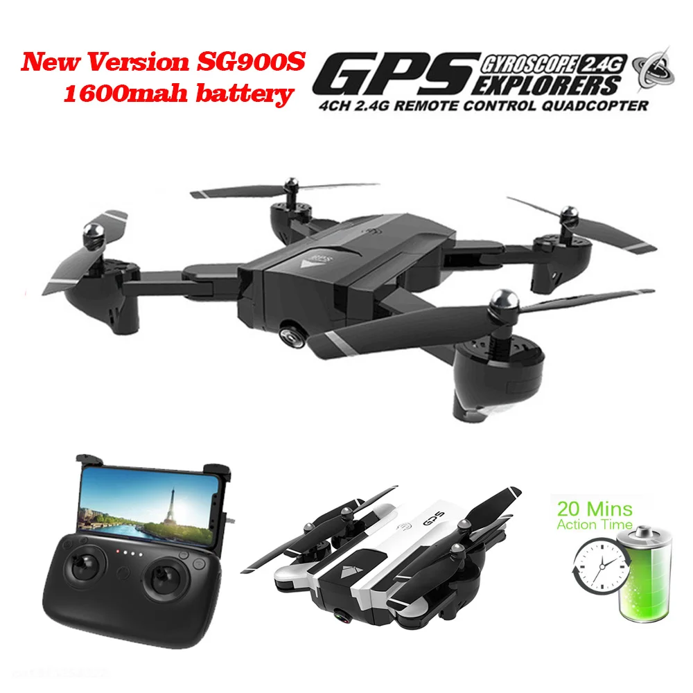 Профессиональный GPS Дроны с WIFI FPV 1080P 720P HD камера SG900S 20minis Flying Follow Me Hold складной RC