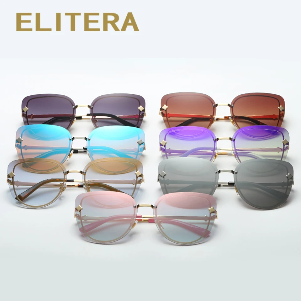 ELITERA/модные солнцезащитные очки с кошачьим глазом женские брендовые