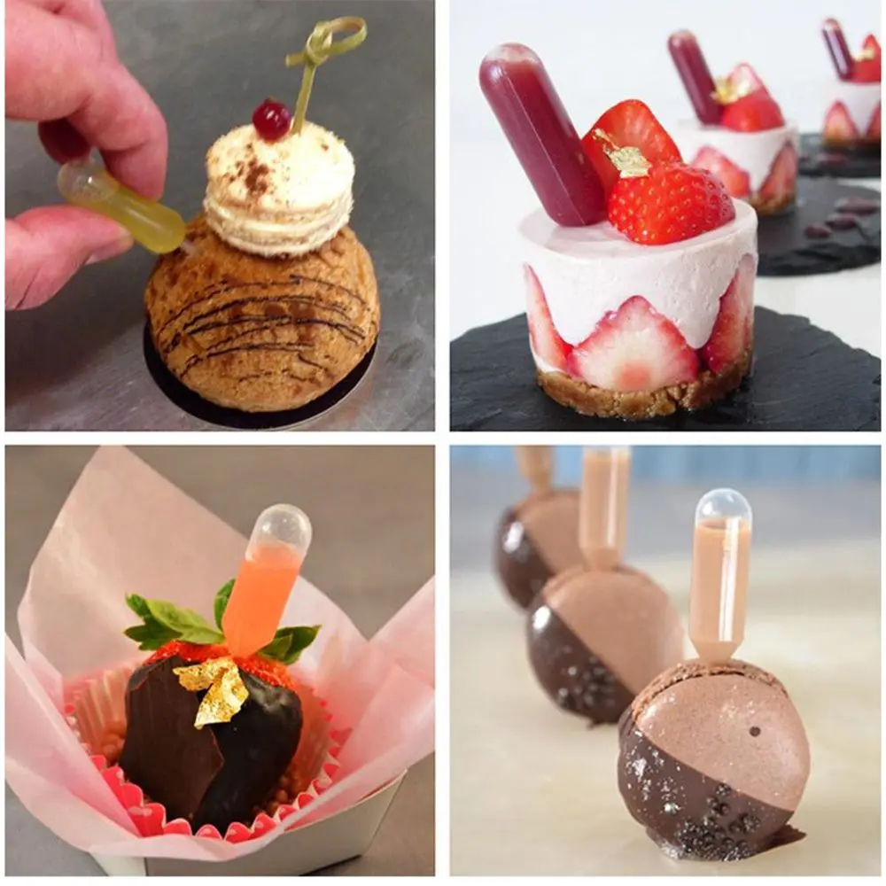 Капельницы для молочного коктейля 50 шт./упак. мороженого капкейков десертов