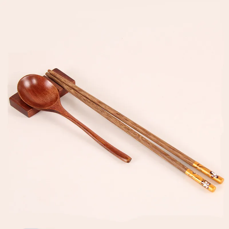 4 шт./лот в японском стиле листья дизайн деревянной ложкой палочки дозирующая