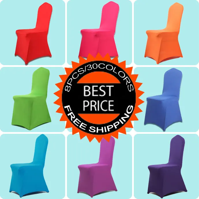 Dearest 50 шт. лайкра Отель Свадебный банкет спандекс стул чехол для ужин вечерние