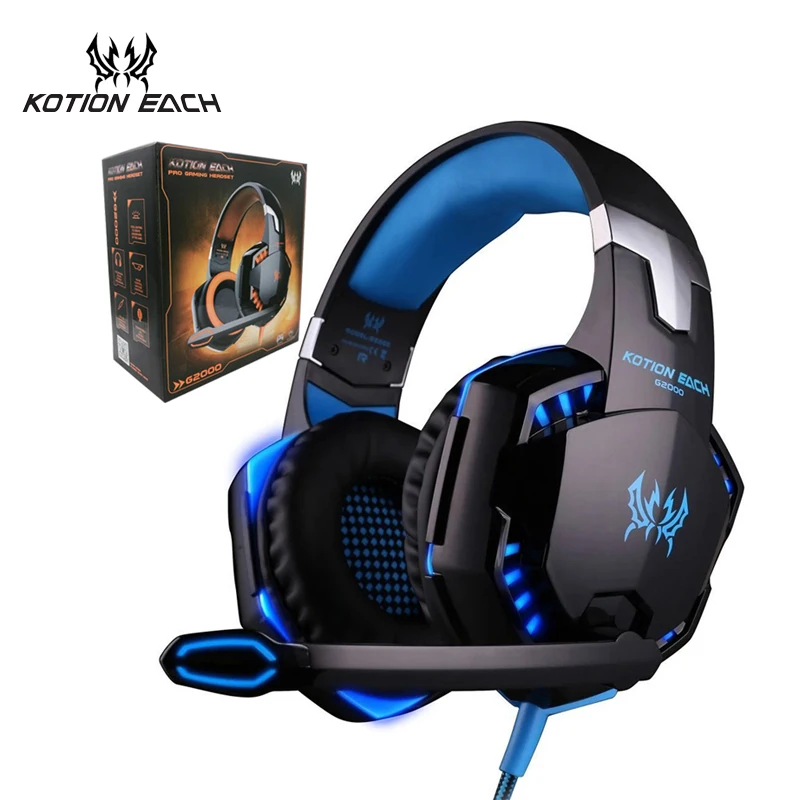 Cncool Горячие G2000 игры гарнитура PC Gamer стерео окружении звук глубокий бас Over Ear