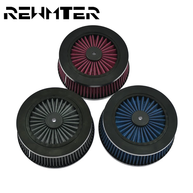 Фильтр воздухоочистителя мотоцикла красный/синий/серый для Harley Touring FLSTN Sportster XL 883