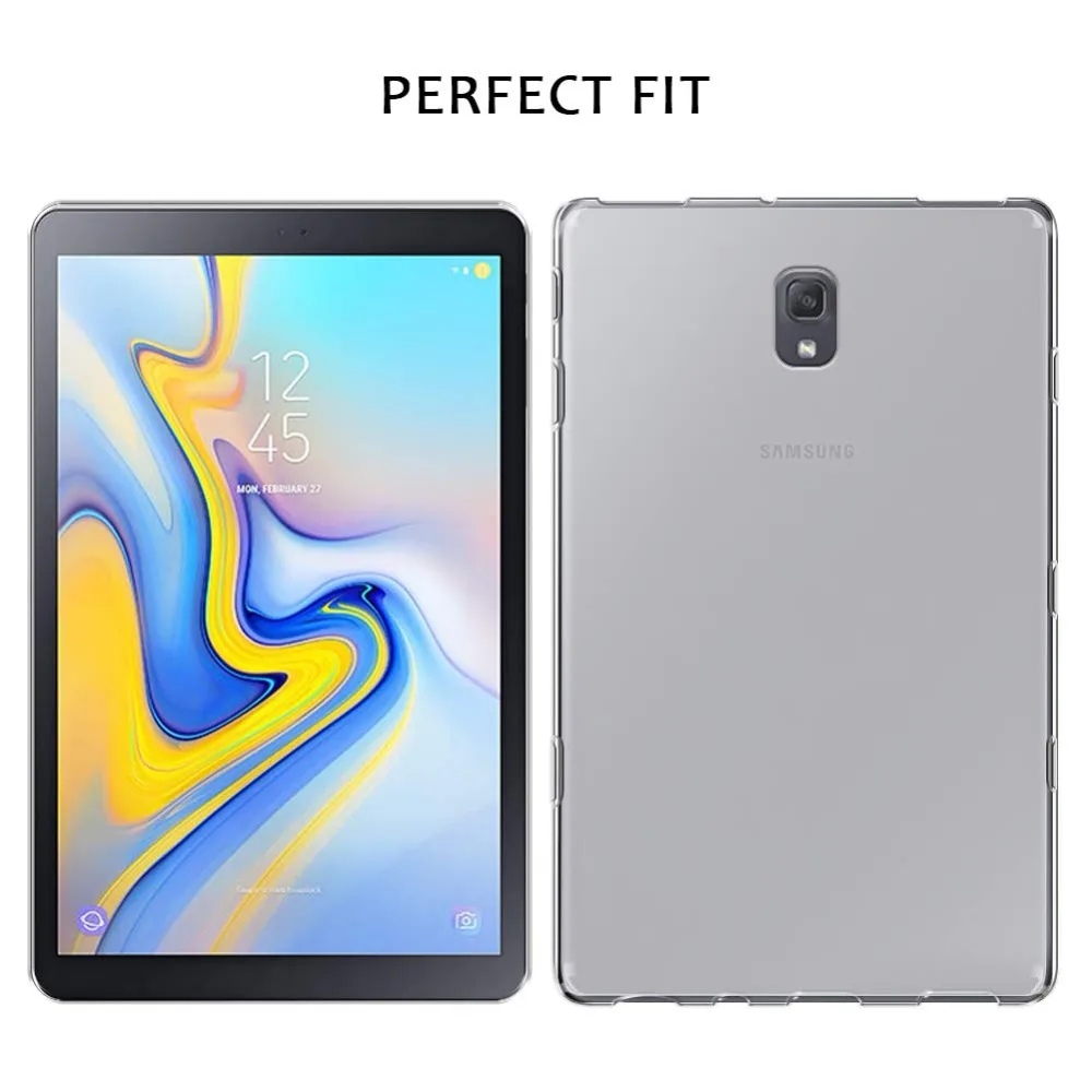 Чехол для Samsung Galaxy Tab A A2 10 5 2018 T590 T595 Прозрачная силиконовая задняя крышка из ТПУ