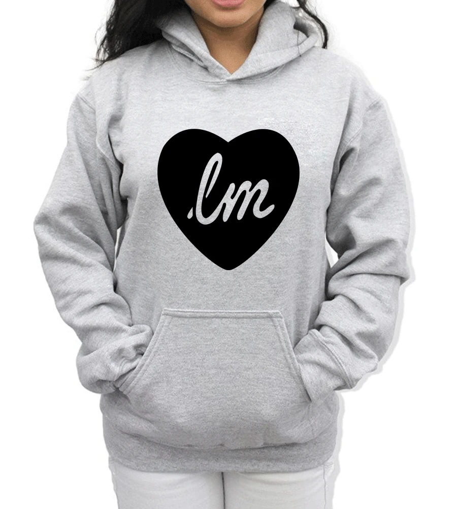 LITTLE MIX LOVE HEART/Модные женские толстовки с капюшоном, толстовки, Новое поступление, флисовая зимняя толстовка, спортивный костюм Harajuku Kawaii - Цвет: gray 1