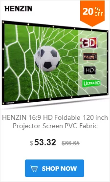 HENZIN 40 дюймов 16:9 мини настольный проектор экран HD Матовый белый портативный Настольный проекционный экран для светодиодный/lcd/DLP проекторы