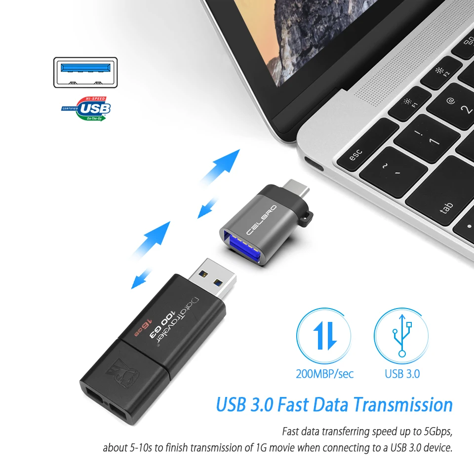 USB Type C OTG Кабель адаптер металлический для 3 0 зарядный конвертер Samsung Galaxy S9 S8 Plus Huawei