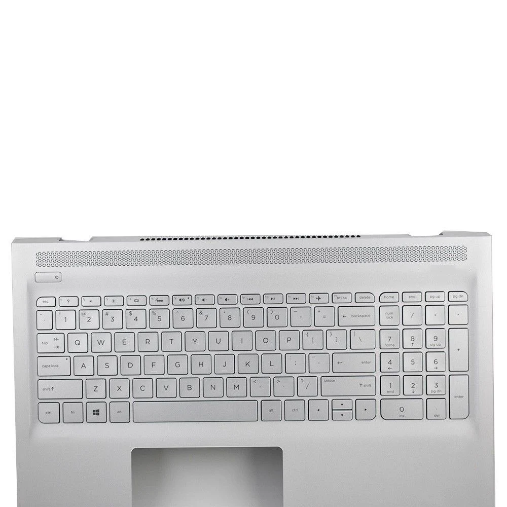 YALUZU new for HP ENVY 15-AS 15-as000 Silver Palmrest Backlit Keyboard 857799-001 6070B1018801 upper case cover US KB bezel | Компьютеры и