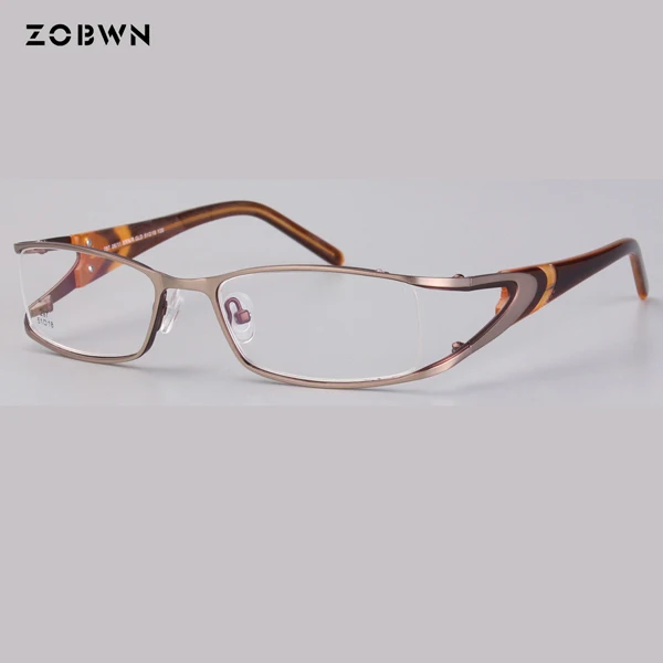 ZB-297-C5 ZOBWN горячая Распродажа, женские очки, оправа, женские очки, оптические очки, оправа Oculos Feminino Masculino, золото, вино, серебро - Цвет оправы: ZB-297-C5