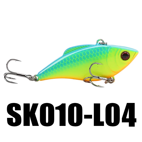 L04 5PCS SeaKnight SK010 VIB жесткие приманки 60 мм 9,5 г набор рыболовных наживок 5 шт. погружающаяся Вибрация пластмассовая Вибрирующая искусственная жесткая наживка рыболовные приманки - Цвет: L04 5PCS