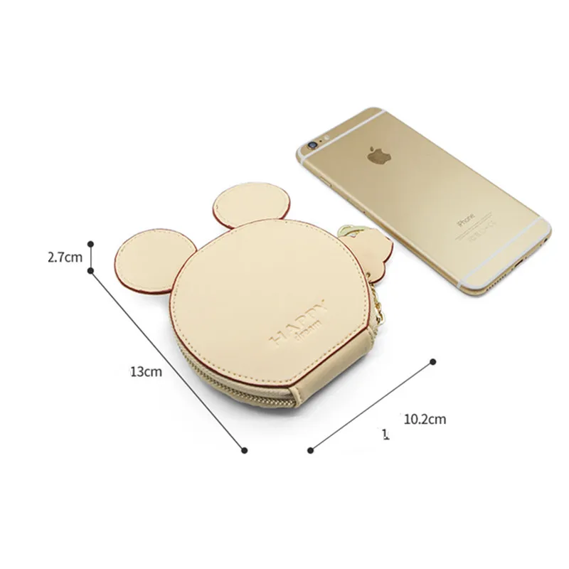 Укороченный женский кошелек из кожи милый маленький винтажный бумажник для