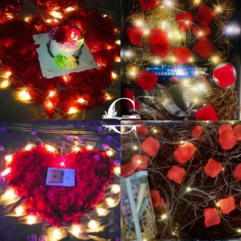 1000 шт. искусственные лепестки роз цветы вода плавающий бассейн садовые растения