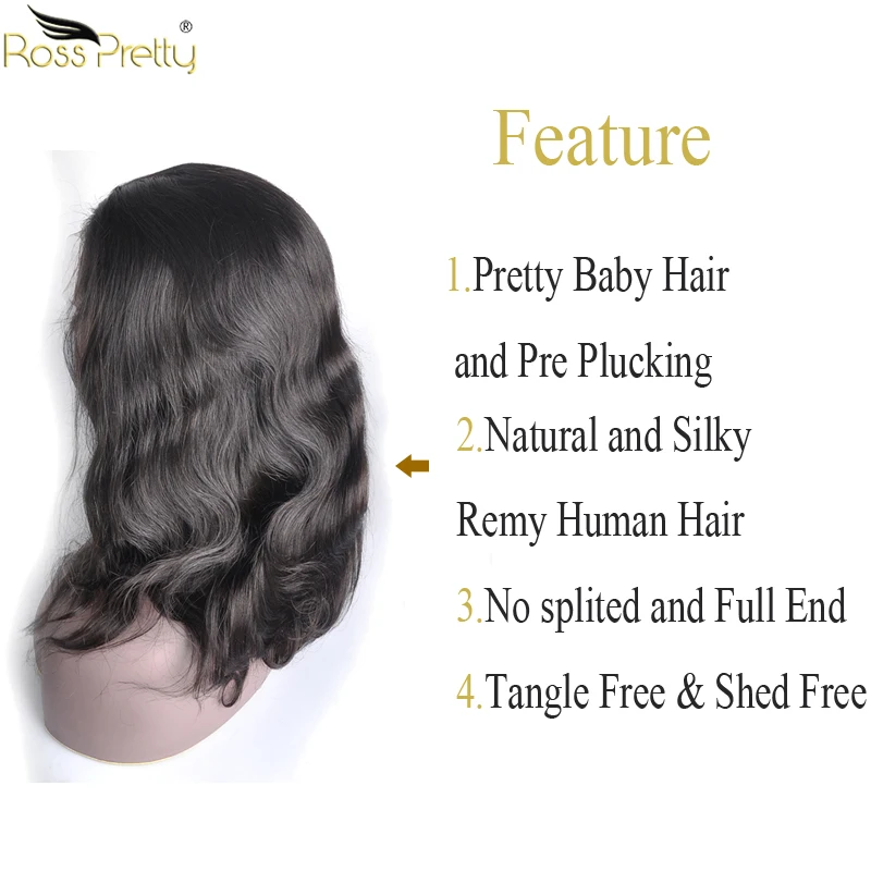 Ross Pretty remy волосы полностью кружевные человеческие волосы парики перуанские волосы объемная волна полный парик шнурка предварительно выщипанные и детские волосы продукт
