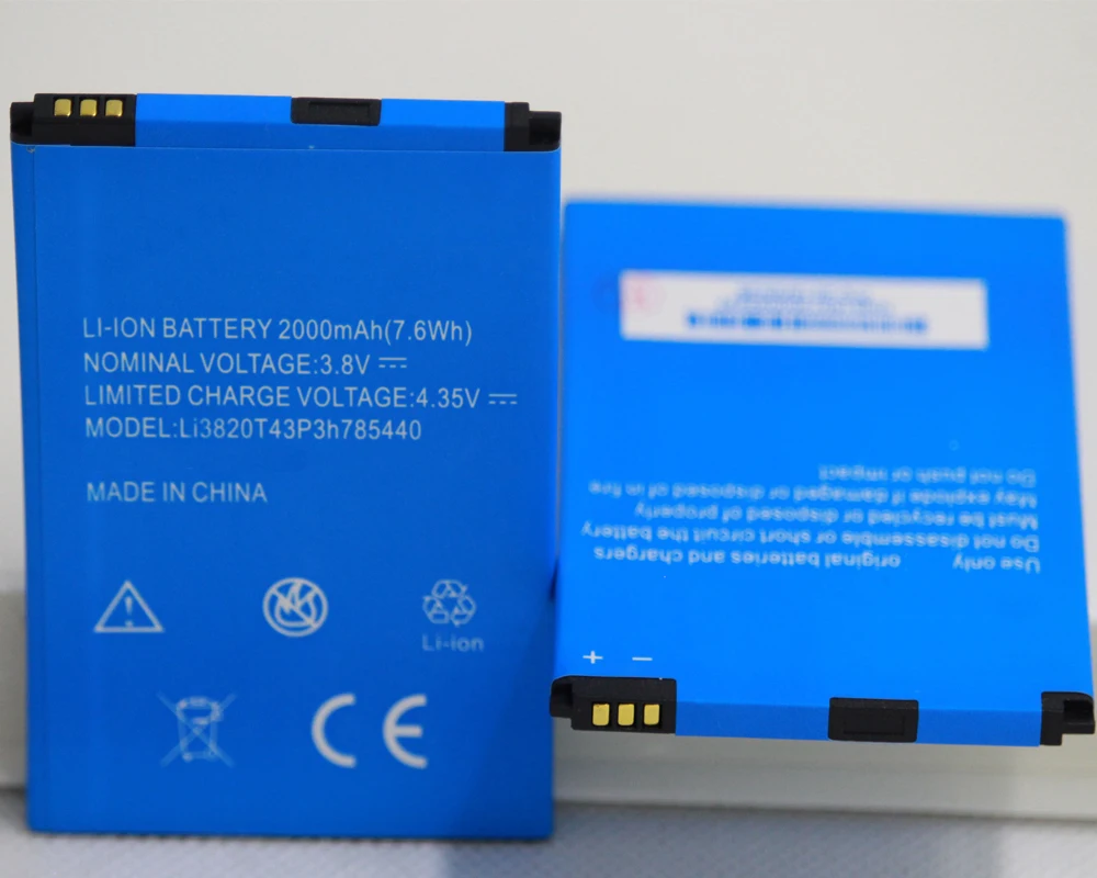 Аккумулятор 3 8 в 2000 мАч Li3820T43P3h785440 для ZTE Blade L370 / L2 Plus мобильный телефон | Мобильные