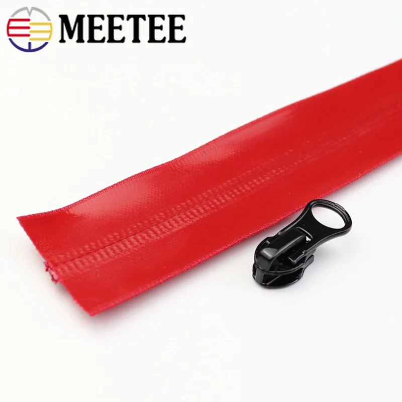 Meetee 100/200 см 5# нейлон водонепроницаемый молния код нейлон молния DIY сумка верхняя куртка одежда молния портной аксессуары для шитья ZA014