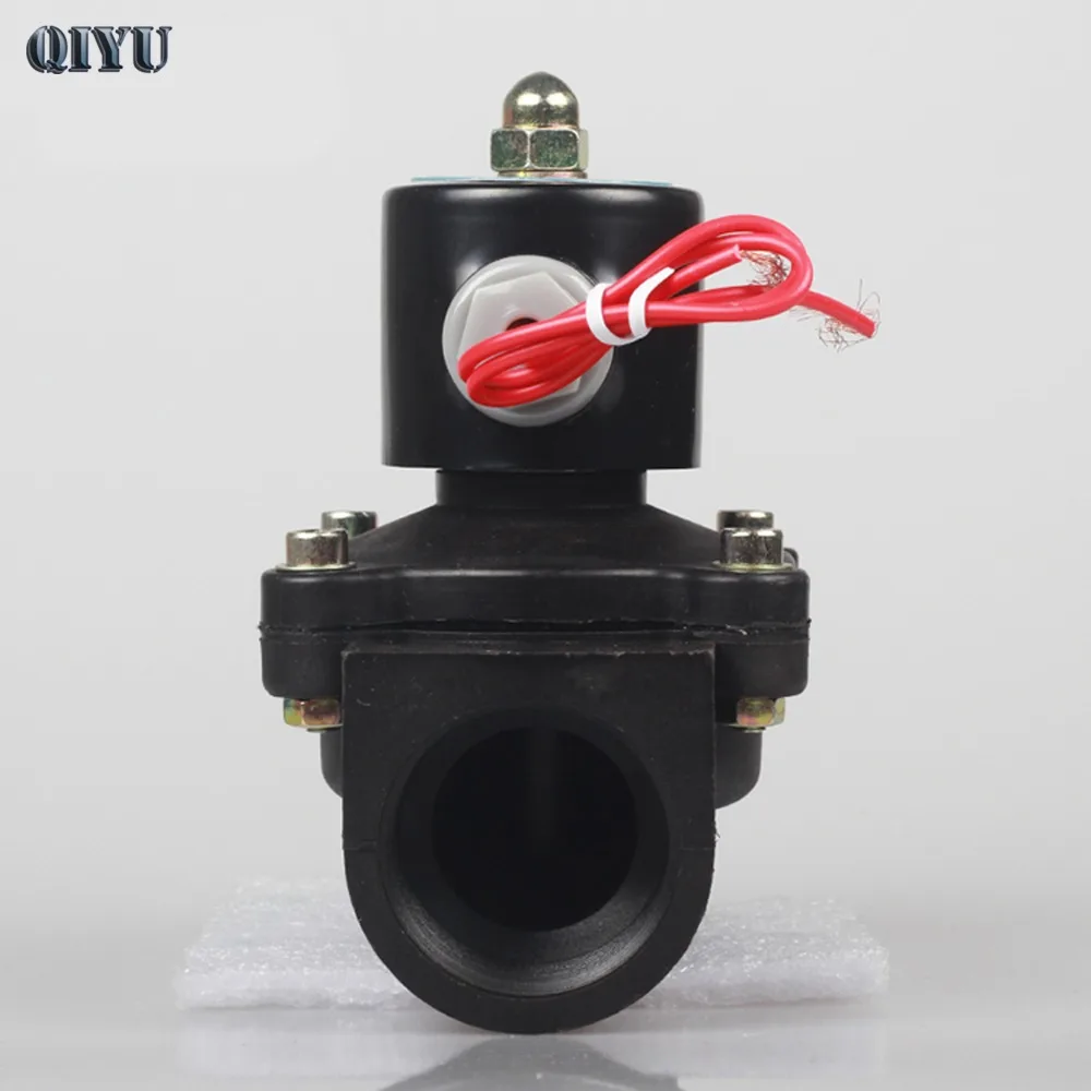 DN08/10/15/20/25/32/40/50 AC 110V AC 220V DC 12V DC 24V Пластик нормально закрытый электромагнитный клапан воды клапан переключающего клапана