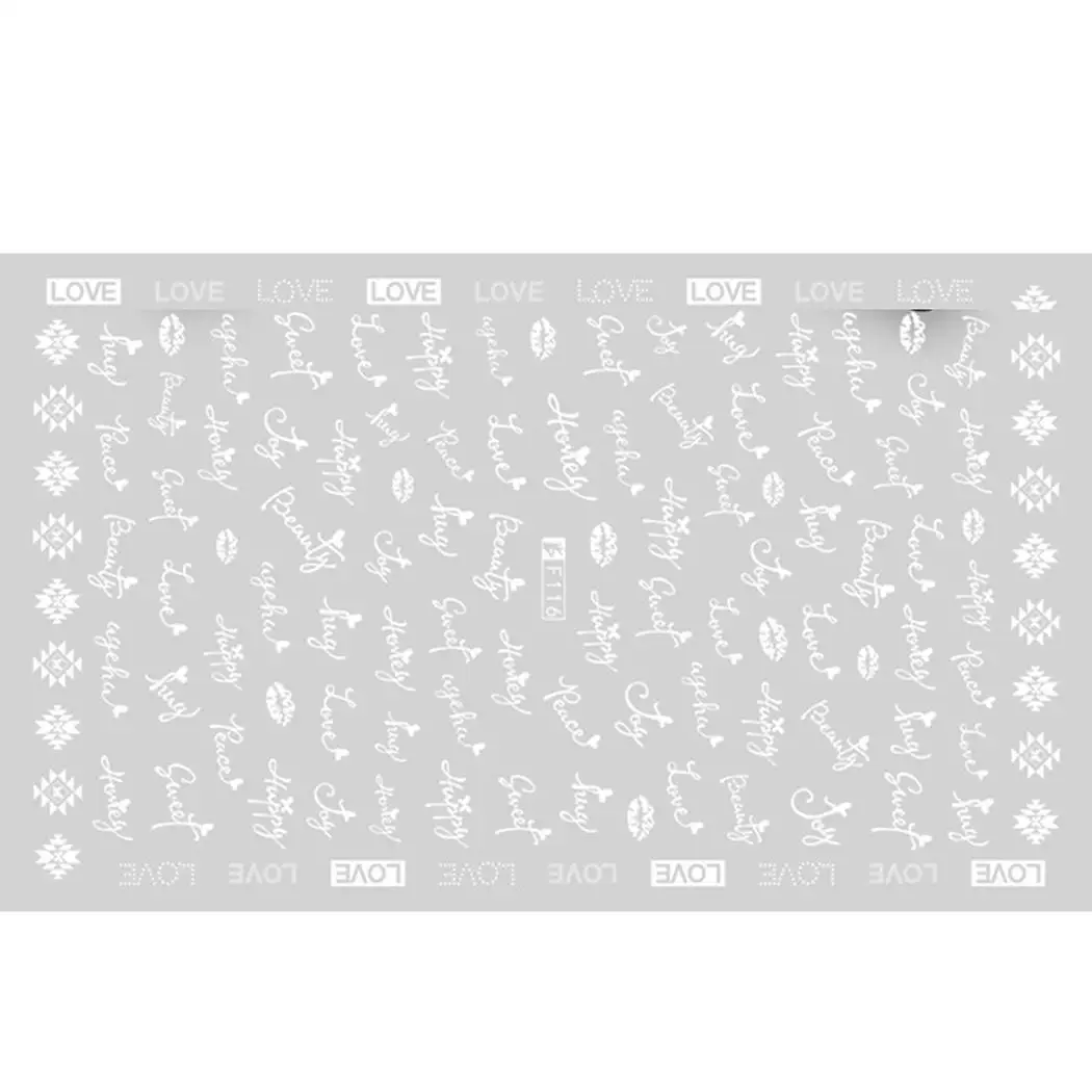 Трафареты напечатанные 3D маникюрный шаблон советы для ногтей 1 упаковка наклейки