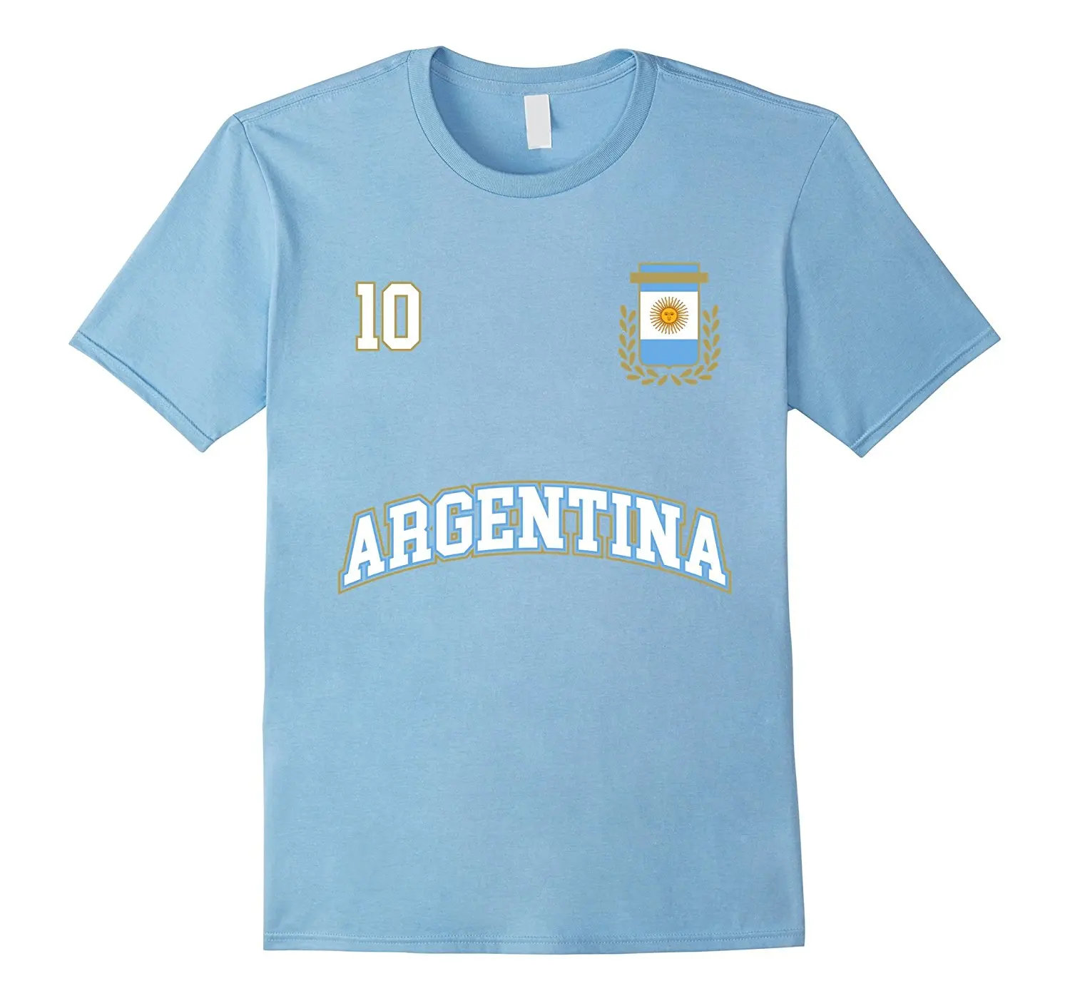 Фирменные качественные хлопковые Повседневные принты футболка Argentina номер 10