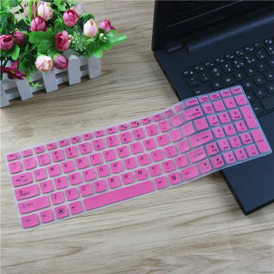 Pink 15 дюймовый силиконовый чехол для клавиатуры для lenovo Z510 570 B590 Z50 Z501 Y50 V2000 v4000 flex2 G50-80 Y50P-70 Y700 - Цвет: Pink
