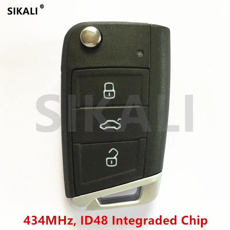 Автомобильный пульт дистанционного управления SIKALI для Skoda Octavia Superb Karoq Rapid 434 МГц с